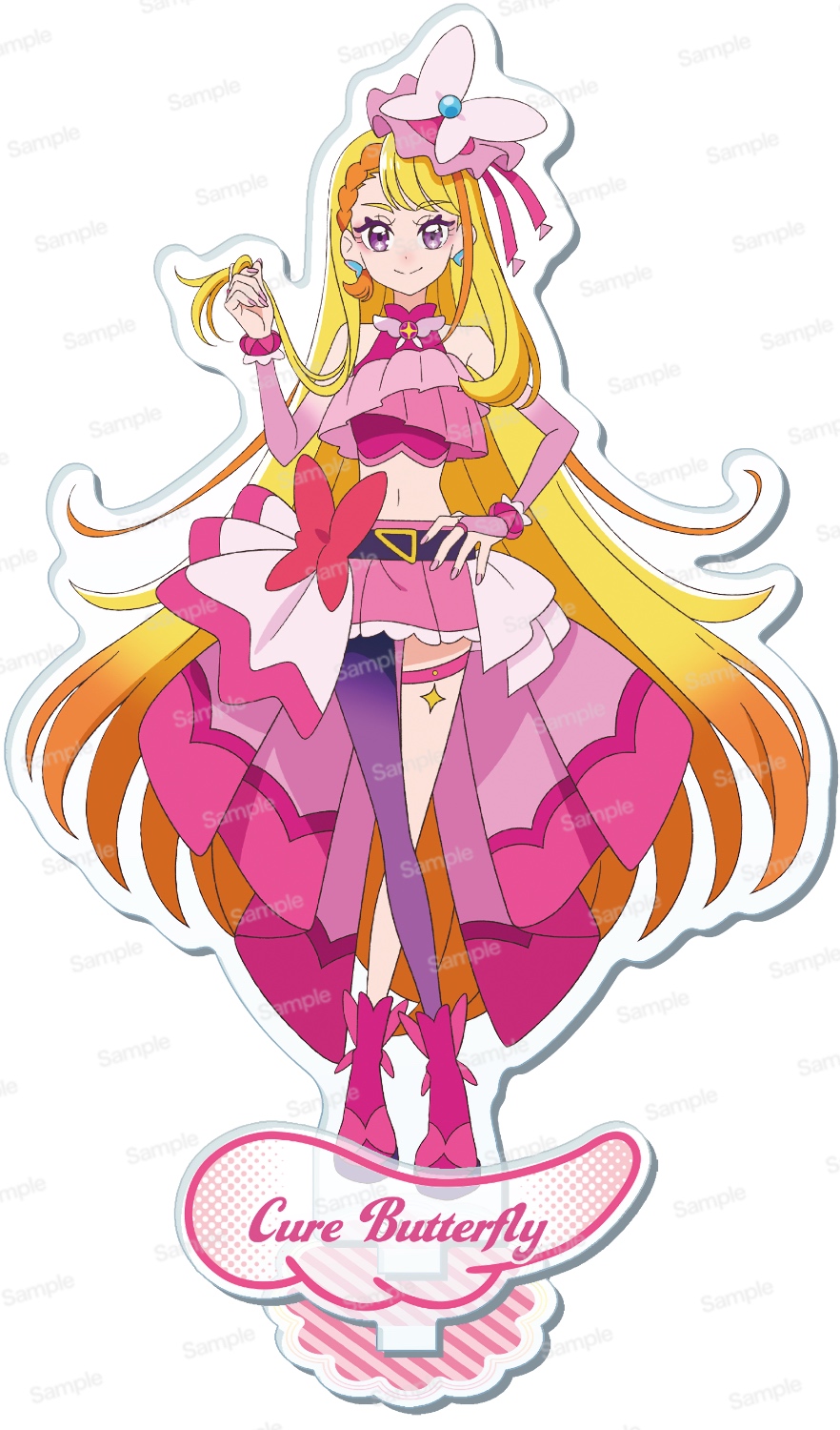 ひろがるスカイ！プリキュア アクリルスタンド　キュアバタフライ組立て