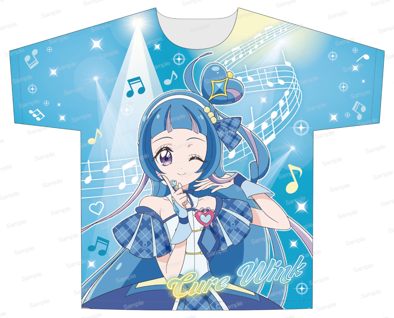 キミとアイドルプリキュア♪ フルグラフィックTシャツVol.1 キュアウインク / 蒼風なな 表