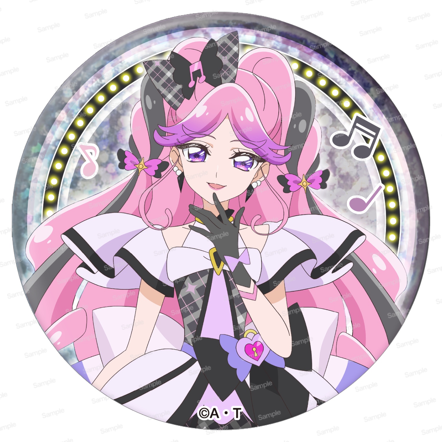 キュアニャミー アニメージュ限定ホログラム缶バッジ 5点 キミとアイドルプリキュア♪ ホログラム缶バッジ第2弾