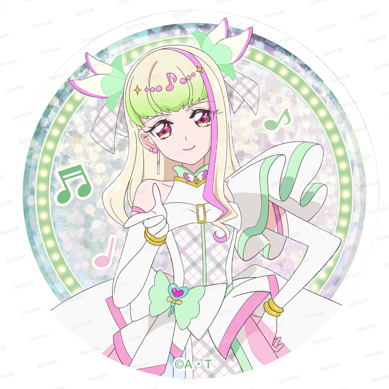 激レア 双天恋姫 ホロ缶バッジ キミとアイドルプリキュア♪ ホログラム缶バッジ第2弾