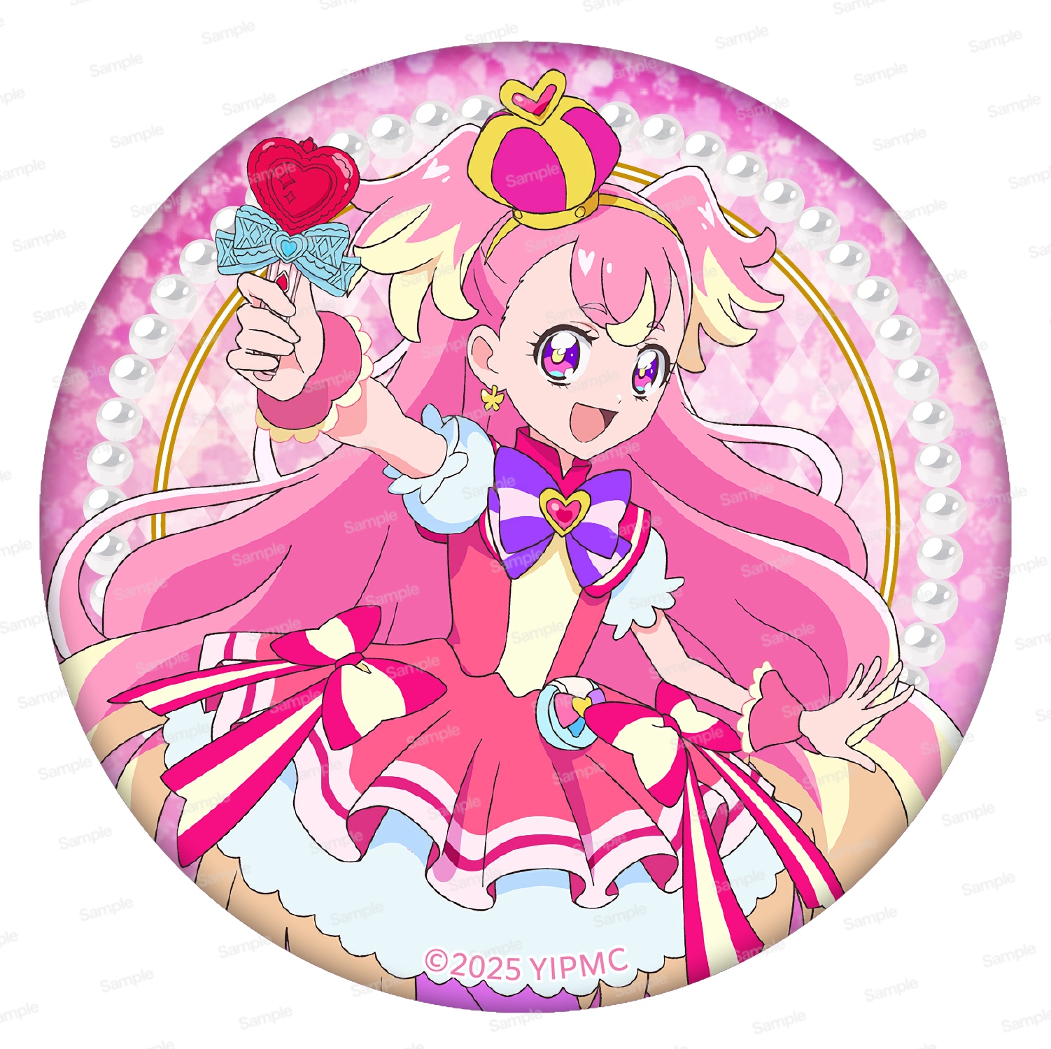 キュアキッス ホログラム 缶バッジ ブルジュラ キミとアイドルプリキュア 映画キミとアイドルプリキュア♪ お待たせ！キミに届ける
