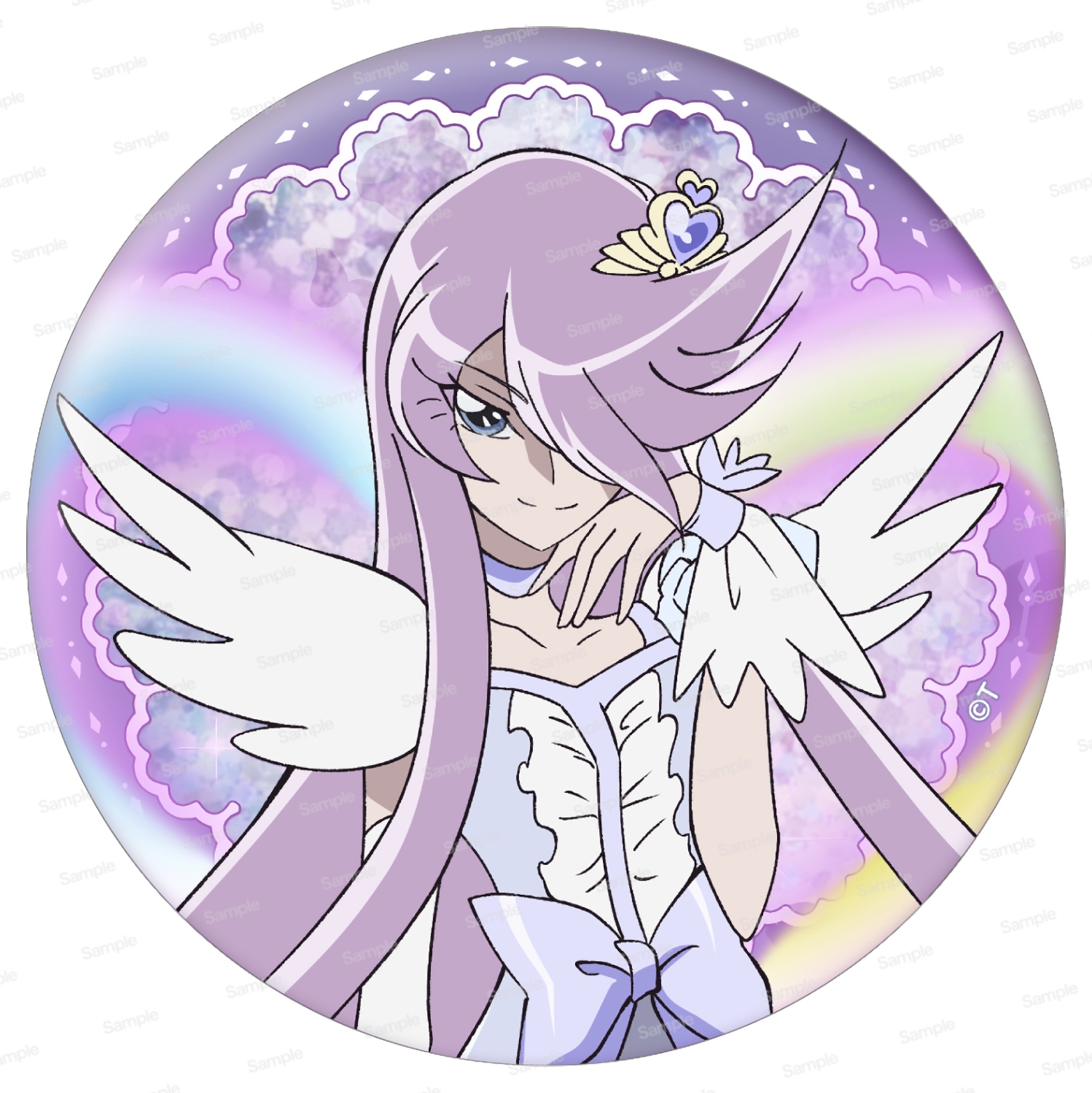 ハートキャッチプリキュア!　15周年メモリアルホログラム缶バッジ第1弾　キュアムーンライト