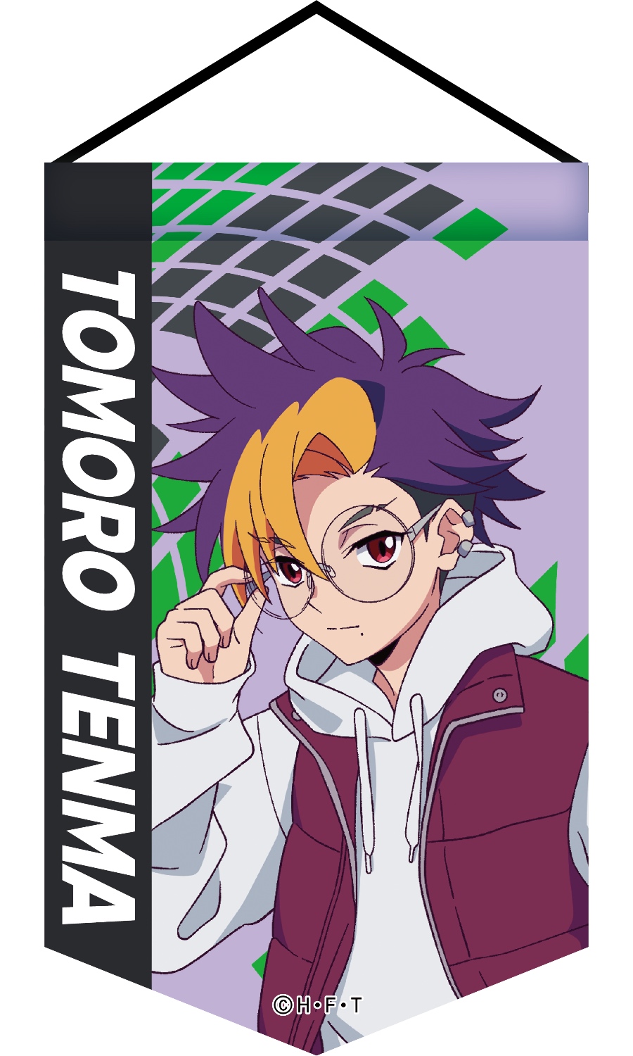 デジモンビートブレイク フラッグ風ミニタペストリー 第1弾 天馬トモロウ