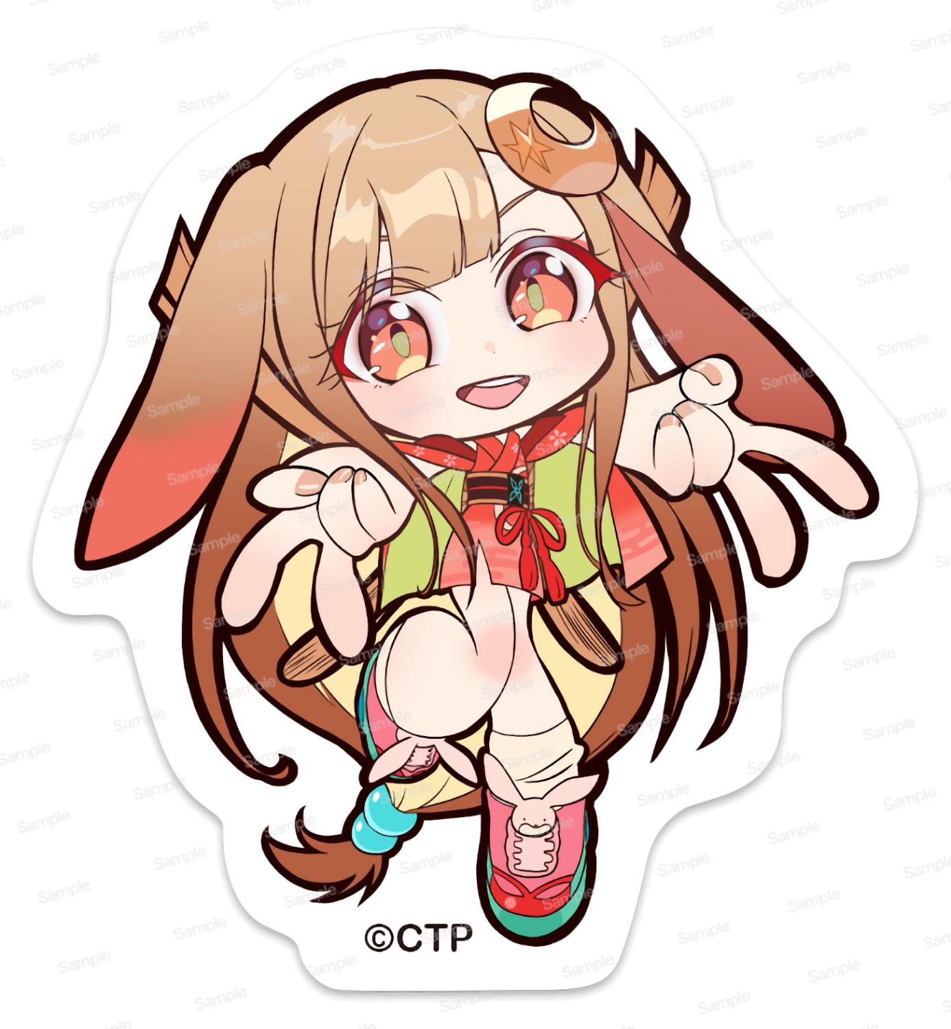 超かぐや姫！ 耐光・耐水ステッカー かぐや/VR