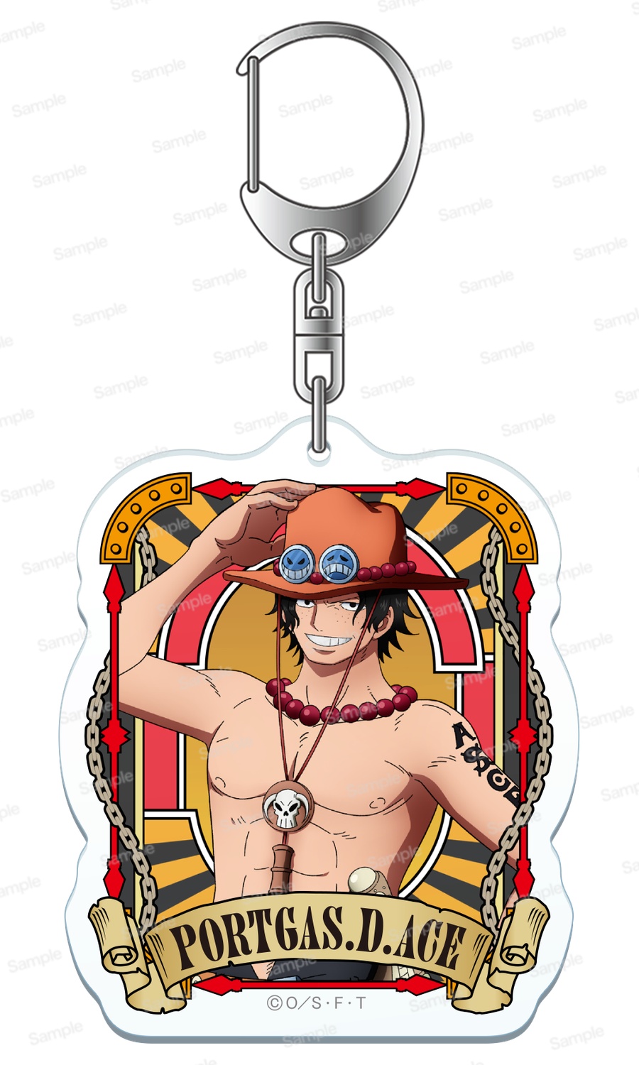 ONE PIECE ポートガス・D・エース アクリルキーホルダー ONE PIECE』タオルストラップキーホルダー ポートガス・D