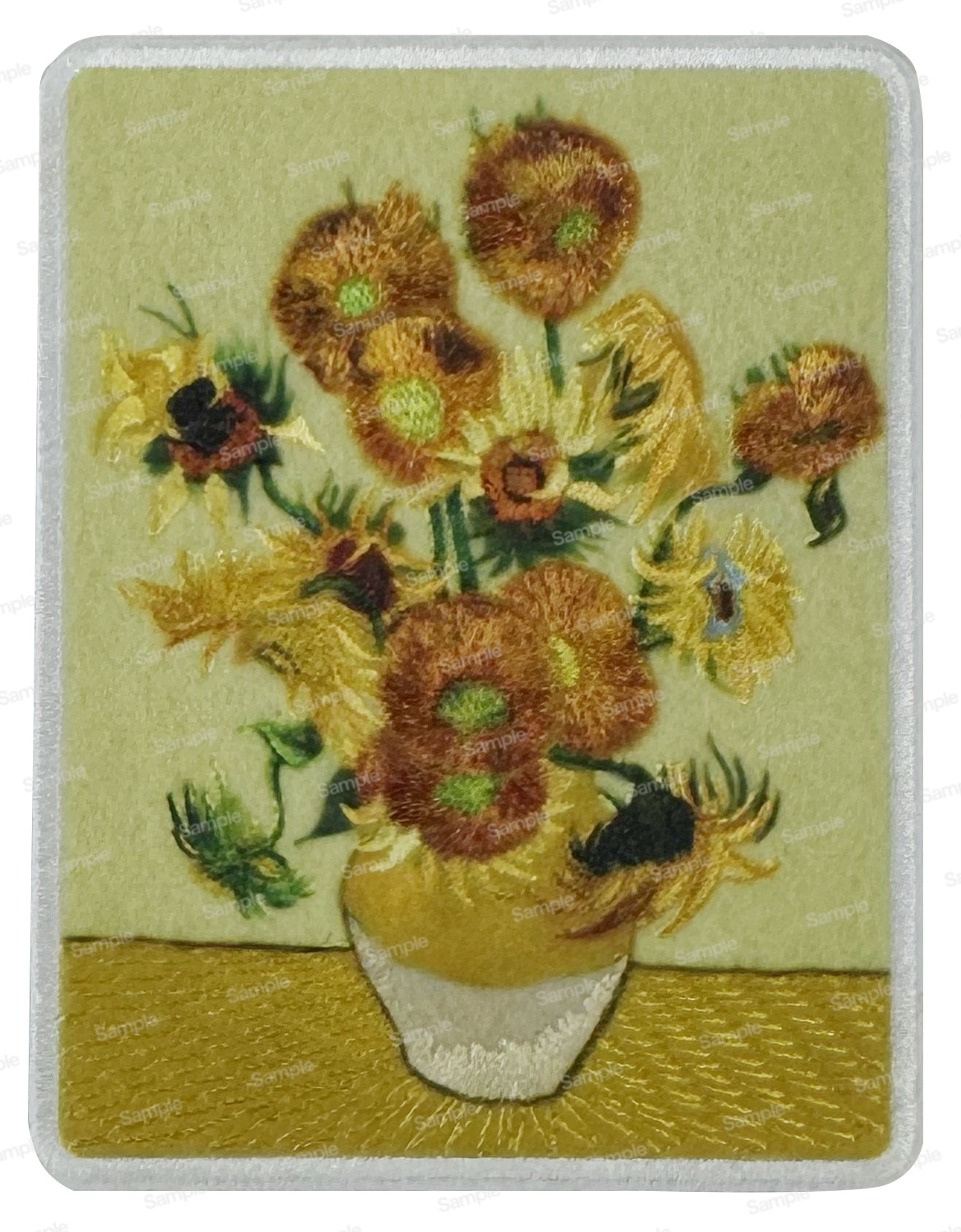 ハイクオリティ刺繍 ひまわり
