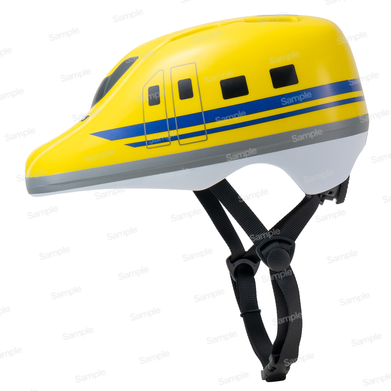 キッズ サイクルヘルメット ドクターイエロー 左側面