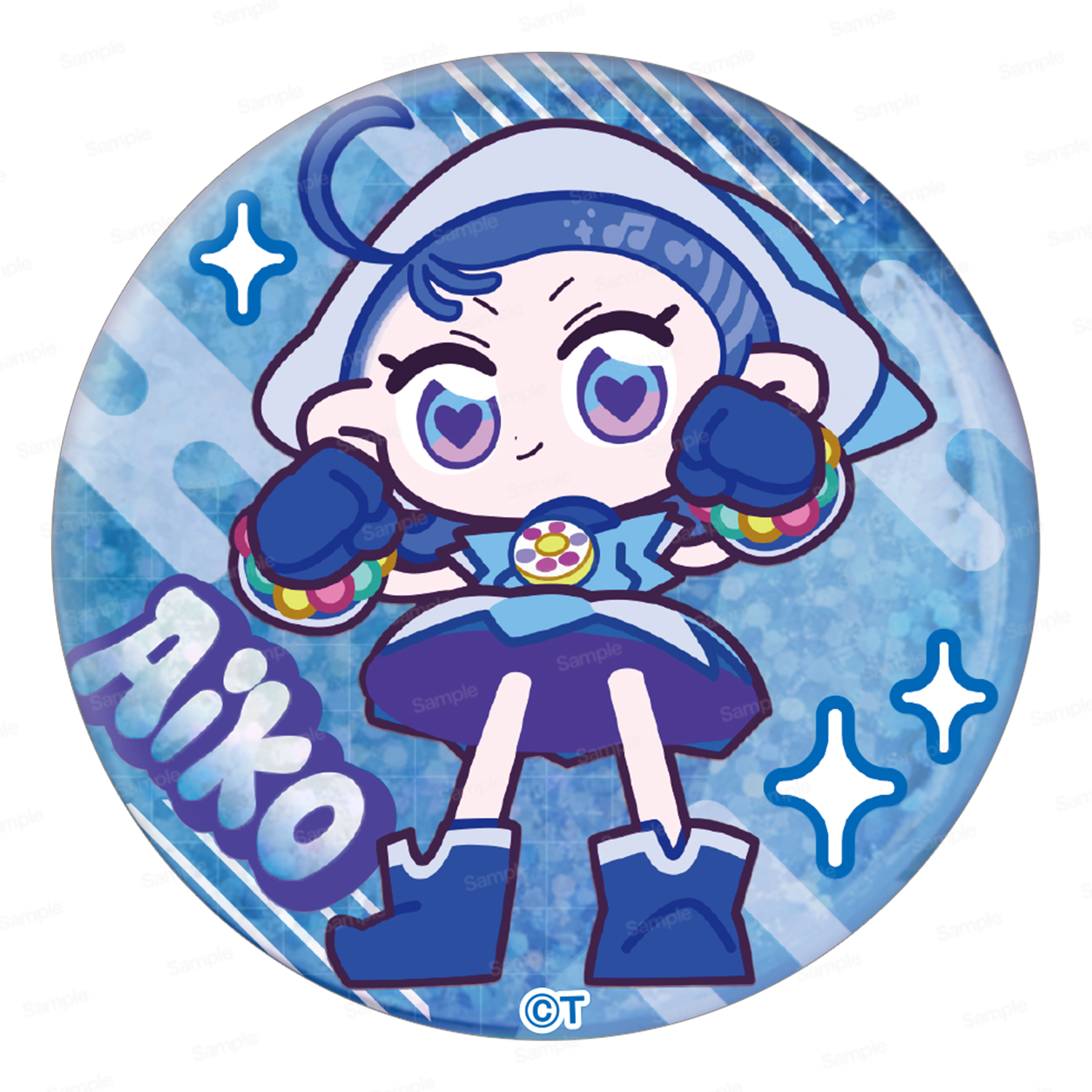おジャ魔女どれみにょん ホログラム缶バッジ あいこ