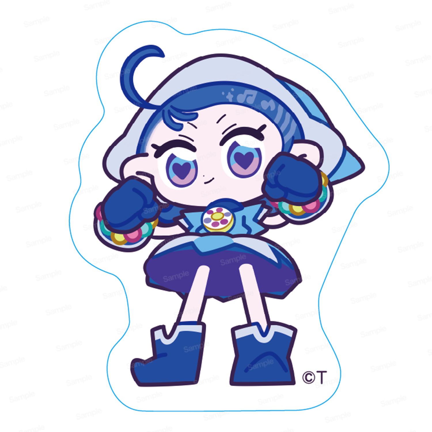 おジャ魔女どれみにょん 耐水・耐光ステッカー あいこ